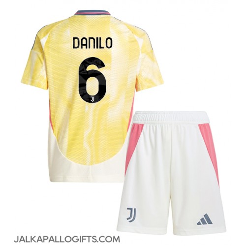 Juventus Danilo Luiz #6 Vieras Peliasu Lasten 2024-25 Lyhythihainen (+ Lyhyet housut)